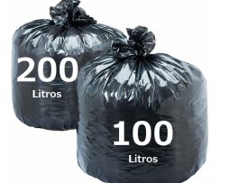saco de lixo 100 e 200 litros